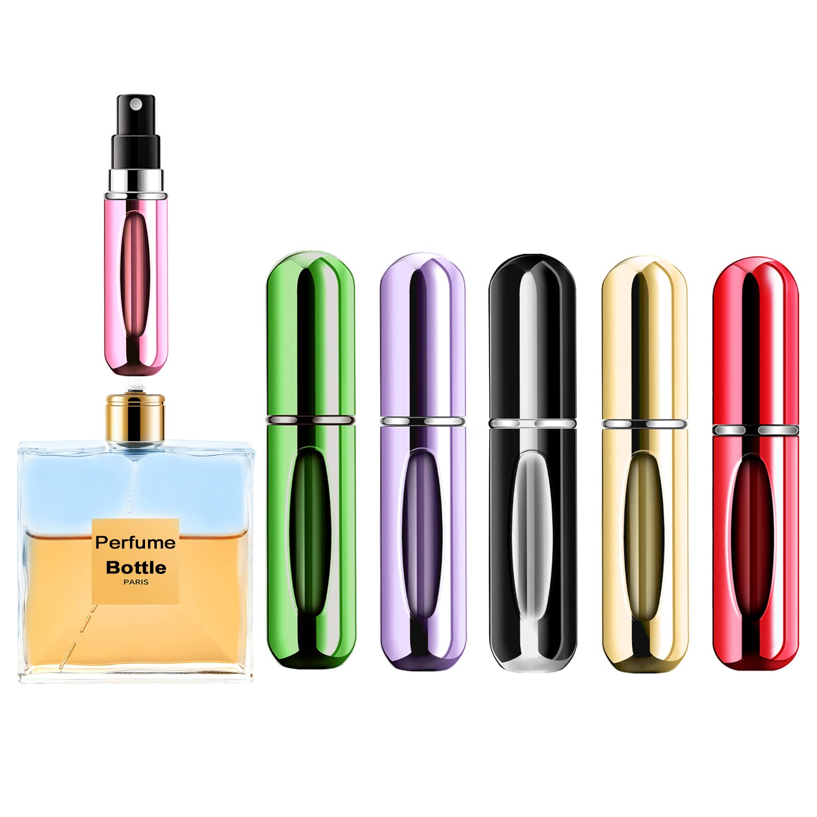 Perfume Fragrance Booster - Frasco de Perfume Mini Recarregável, Frasco