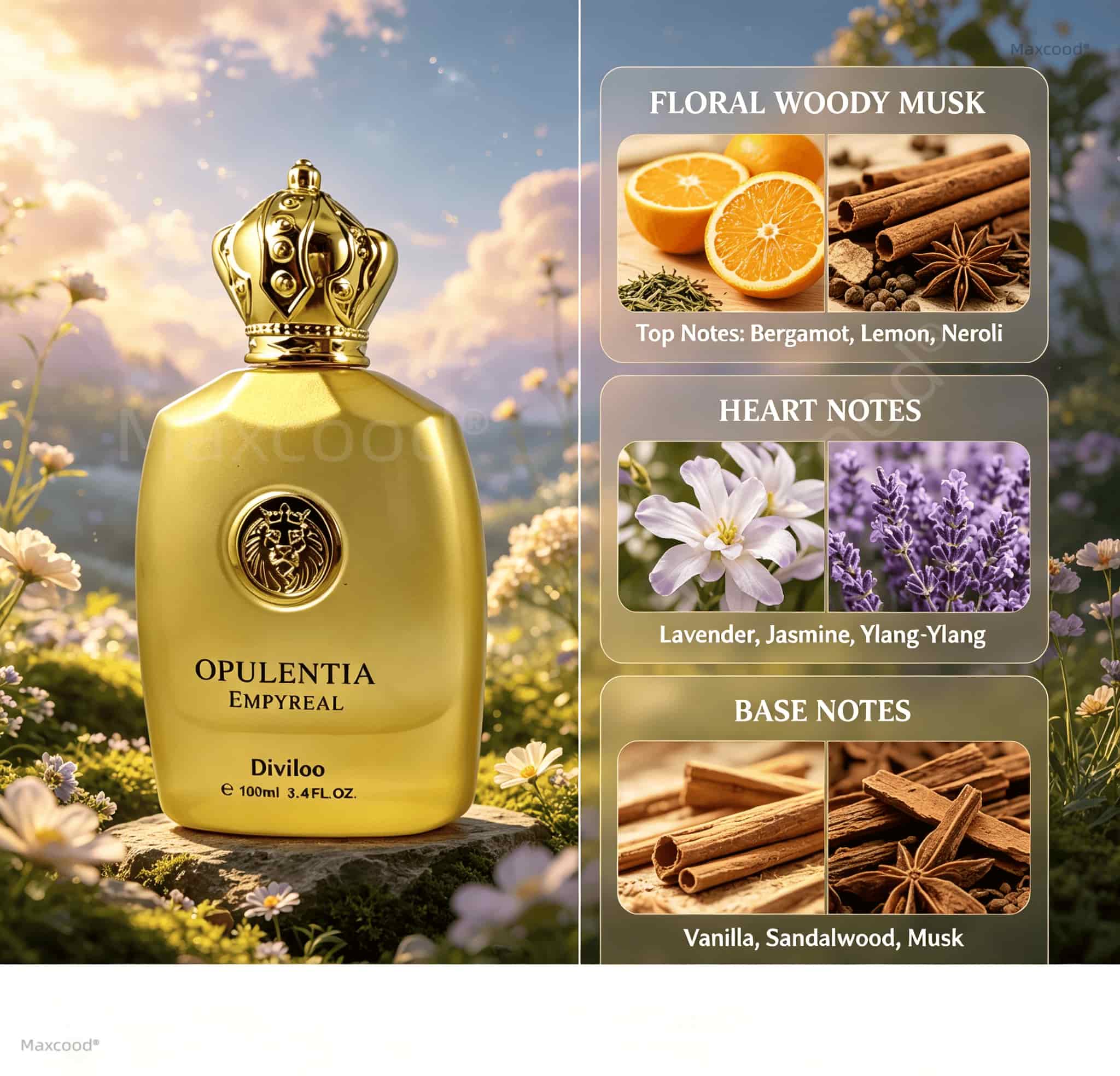 Notas Florais, Amadeiradas e A - Perfume The Fragrance avaliação e preço