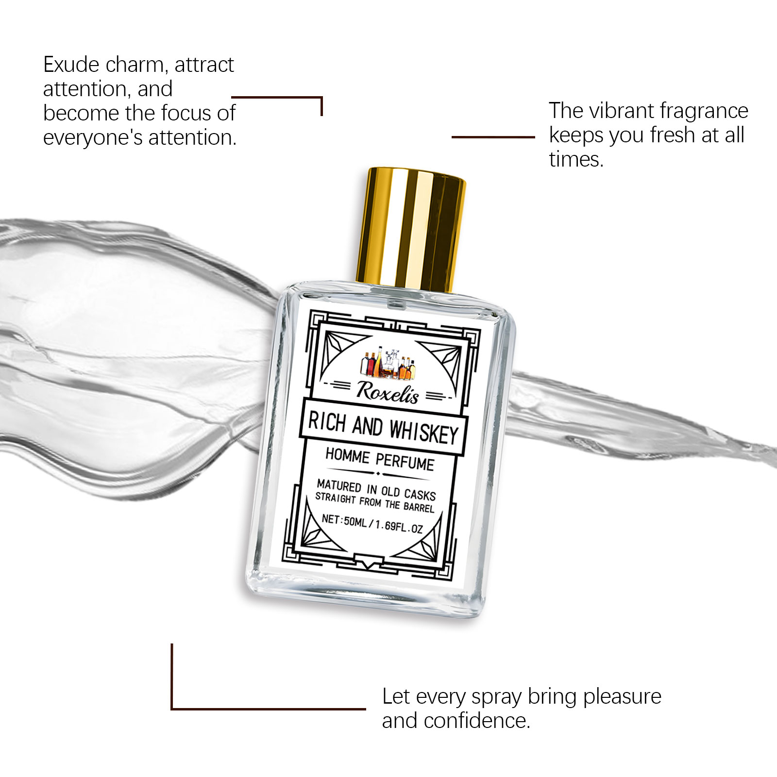 Perfume Masculino Roxelis 50ml - Perfume Fresh Fragrance avaliação e preço